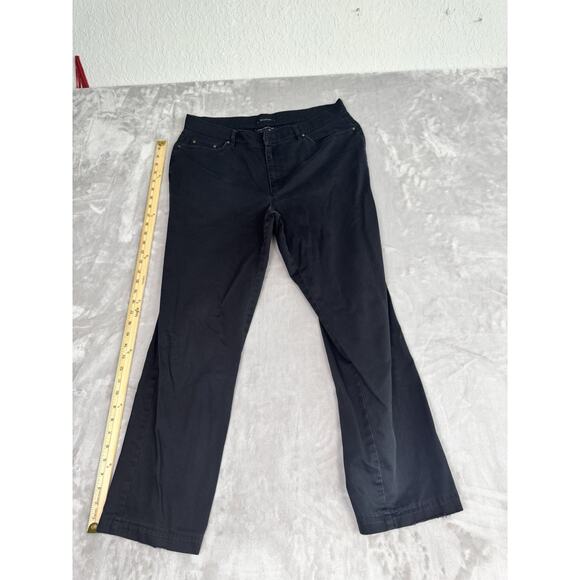 JONES NEW YORK Pants. Black Comfort Stretch Slimming Control 5-Pocket Size 12 - Picture 1 of 4